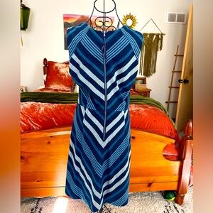 Beautiful blue Maeve chevron dress with pockets!